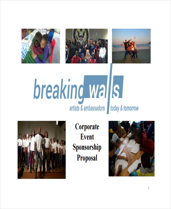 corporate event sponsorship proposal