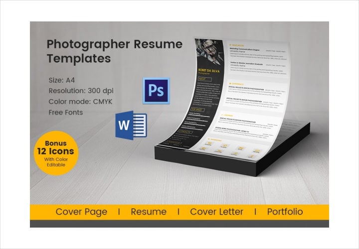 creative-photographer-resume-template