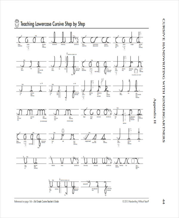 Cursive Writing Lined Paper