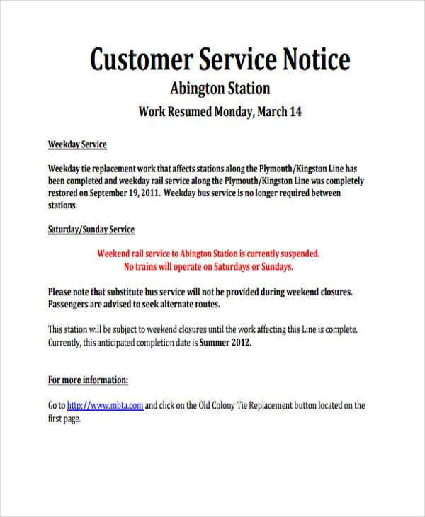 23+ Notice Templates