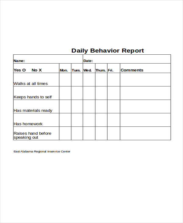 daily behavior