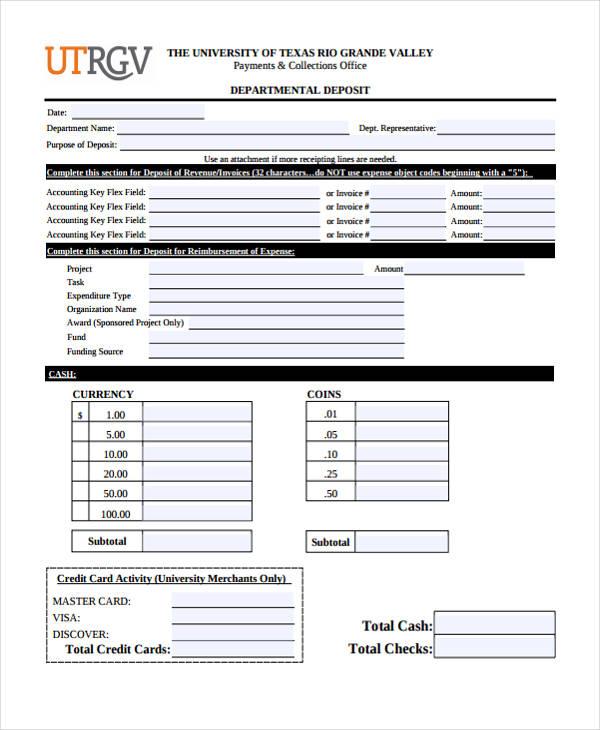 invoice with deposit template