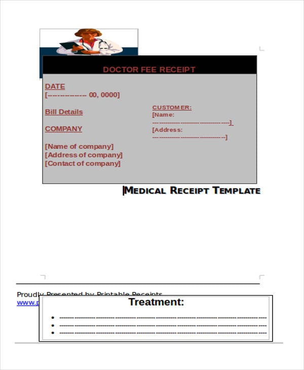 7+ Doctor Receipt Templates - Free Sample, Example Format ...
