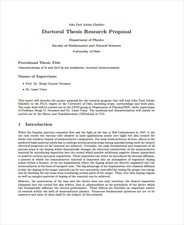 phd proposal template