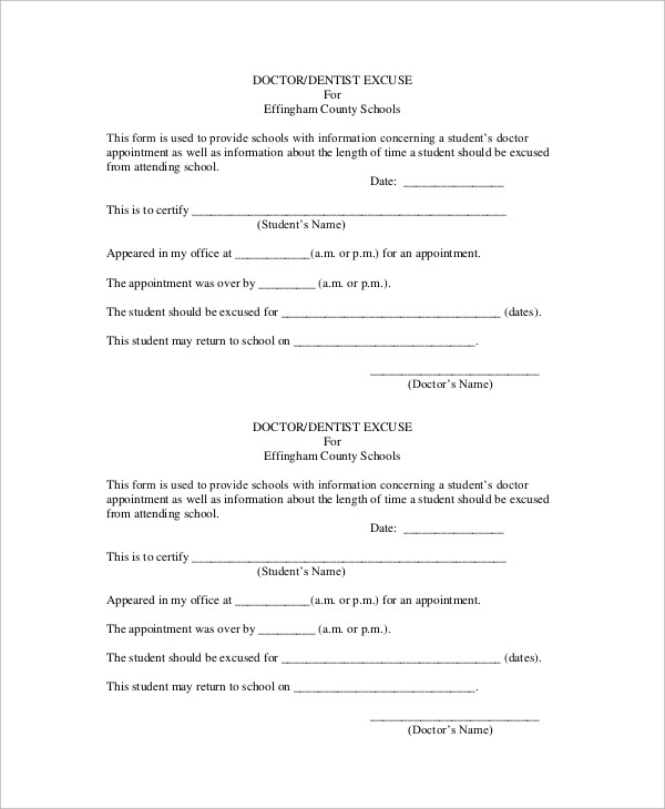 37+ Free Doctors Note Templates
