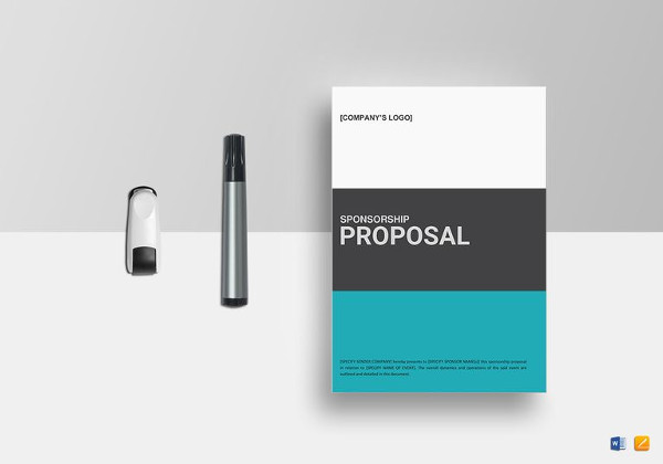 easy to edit sponsorship proposal template