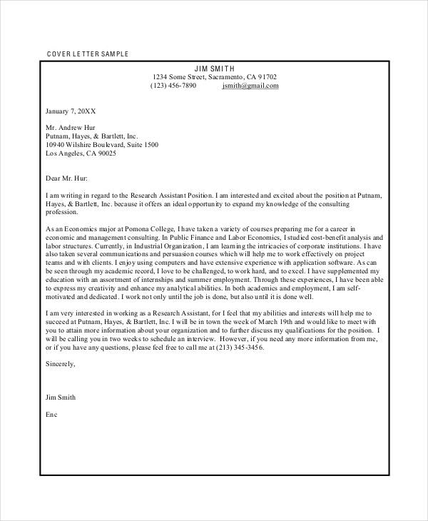consulting interview cover letter