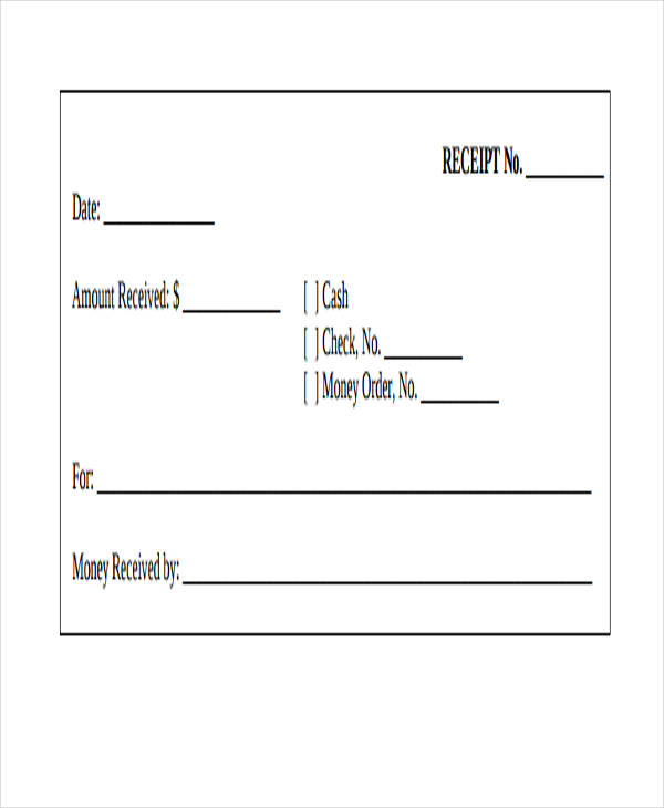 9 cash receipt templates free sample example format