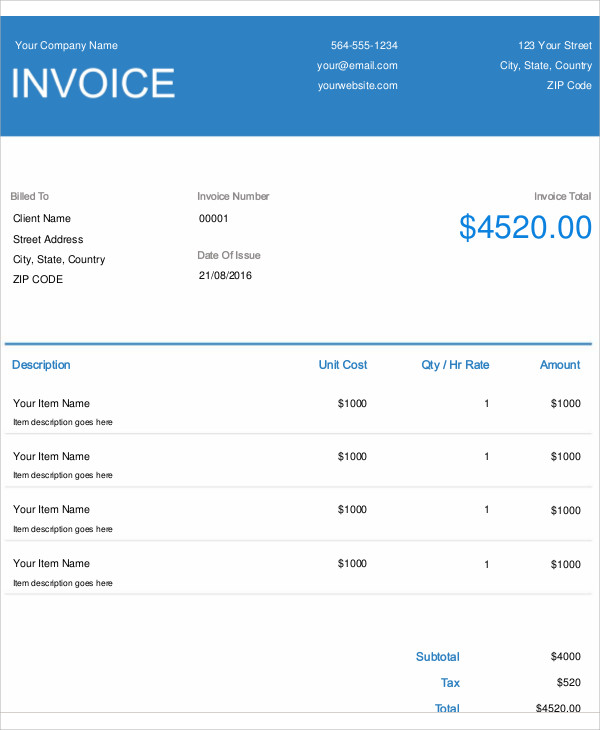 Mac Free Invoice