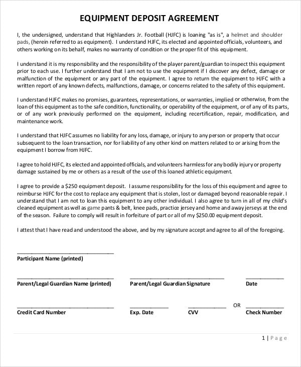 deposit-agreement-template-20-free-word-pdf-format-download
