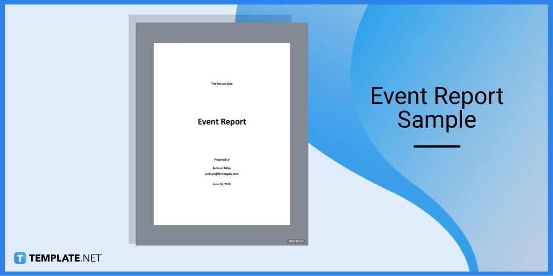 event report sample template