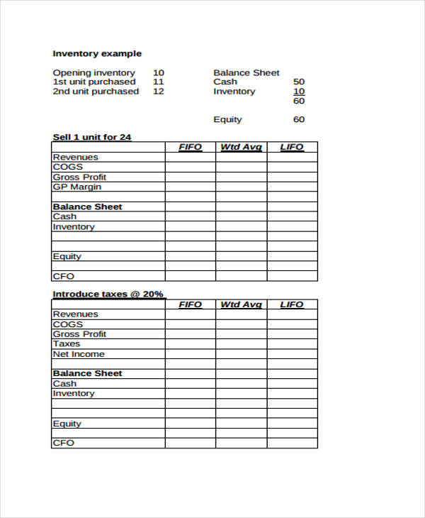 34+ Sample Inventory