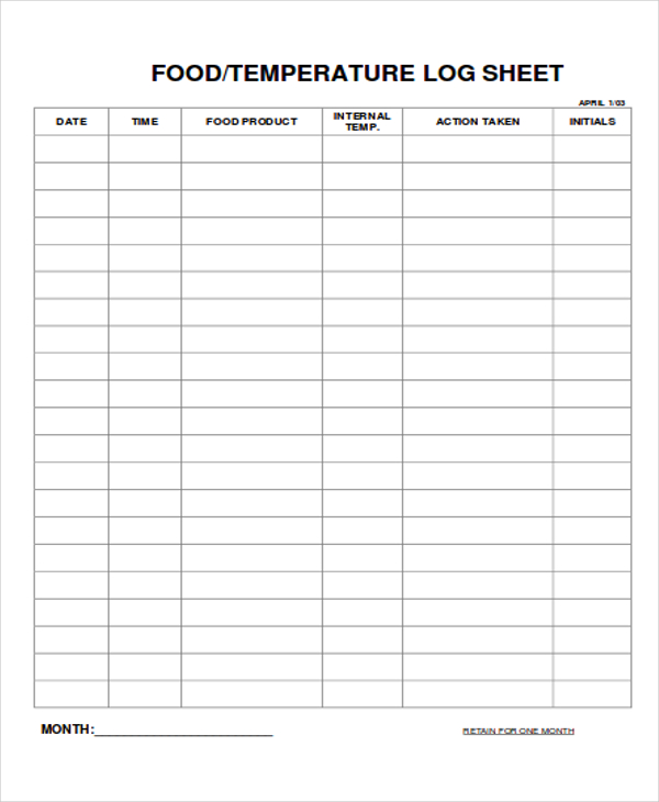 14+ Log Sheet Templates - Free Sample, Example Format Download