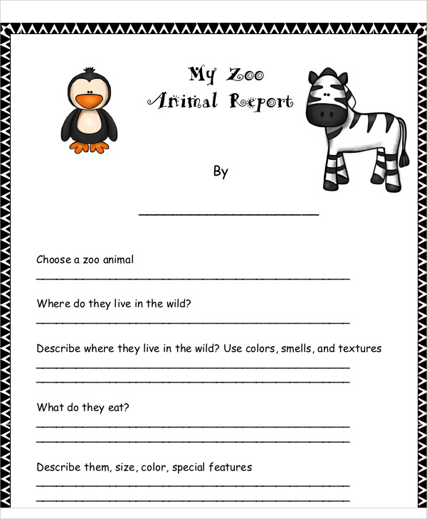 9-animal-report-templates-word-pdf