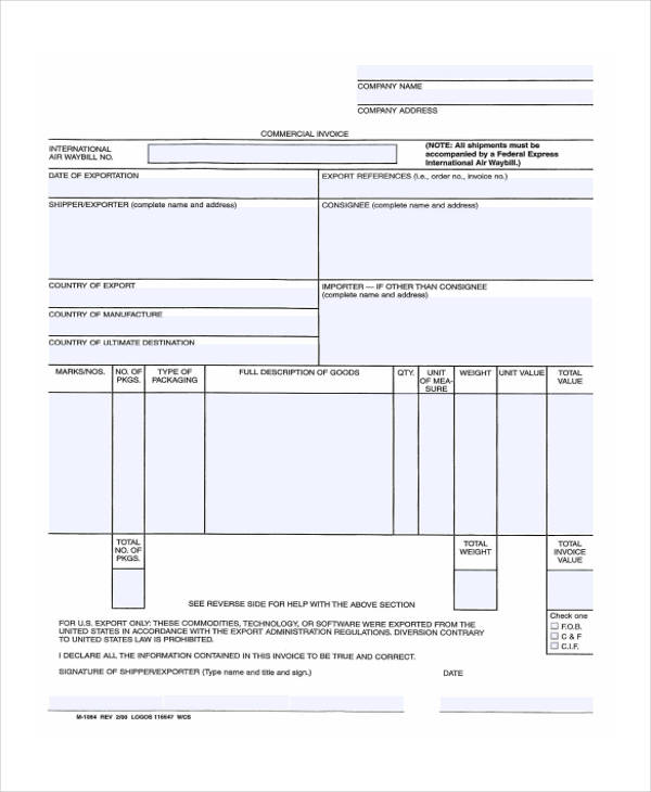 10 company invoice templates free sample example