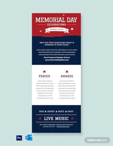 free memorial day newsletter template