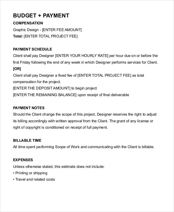freelance graphic design contract template