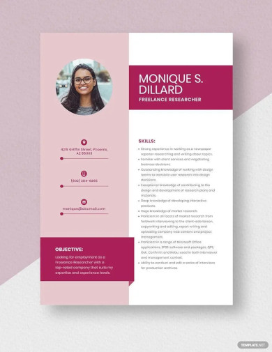 15+ Freelance Resume Samples in Word | Apple Pages | PDF | Free ...