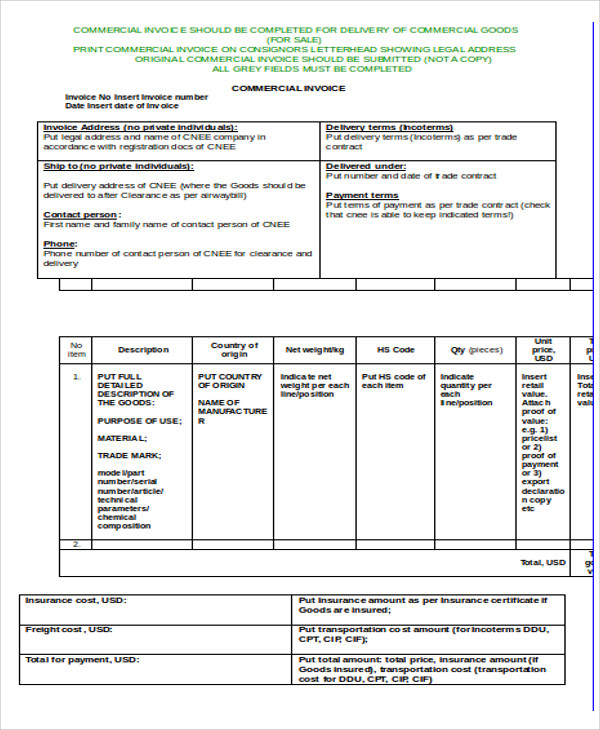 43+ Free Invoice Templates  Free  Premium Templates