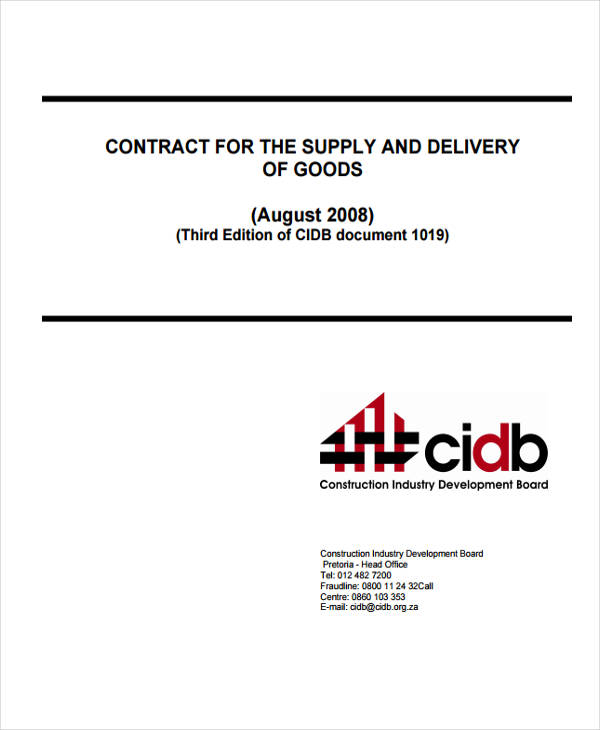 10+ Supply Contract Templates Sample, Example