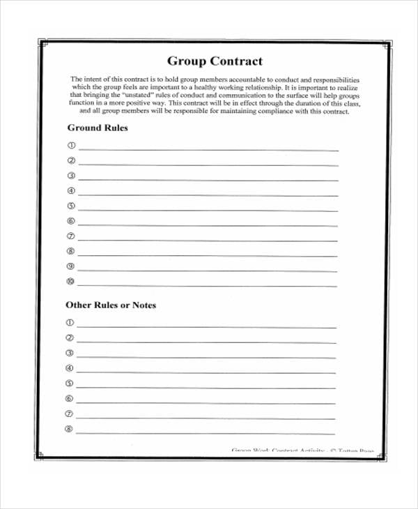 10+ Work Contract Templates - Apple Pages, Google Docs 