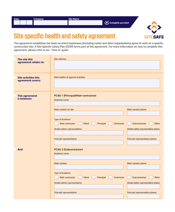 Safety Contract Templates 9+Free Word, PDF Format Download