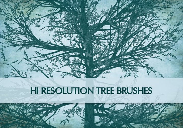 high resolution tree brushes