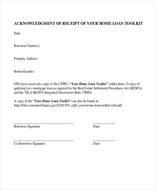 17+ Loan Receipt Templates - Free Sample, Example Format Download ...