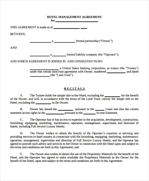 15+ Management Agreement Templates - Free PDF, Word Format Download