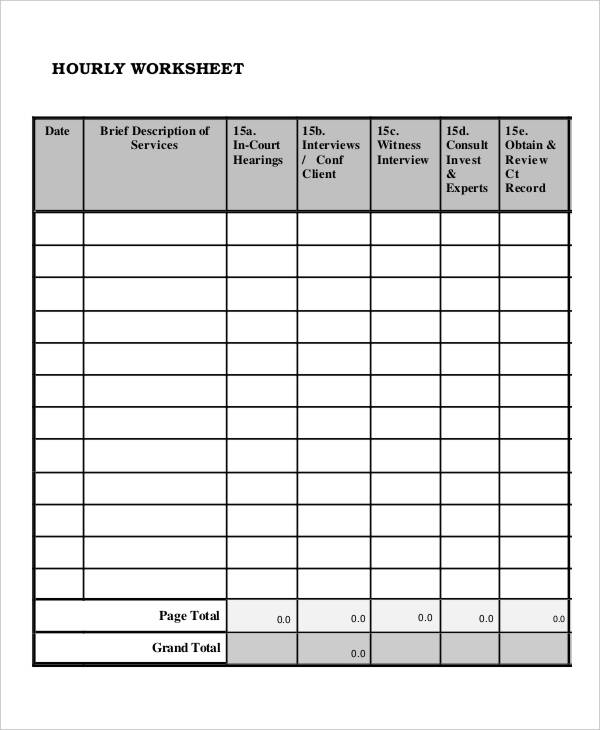 10 Worksheet Templates Free Sample Example Format Download