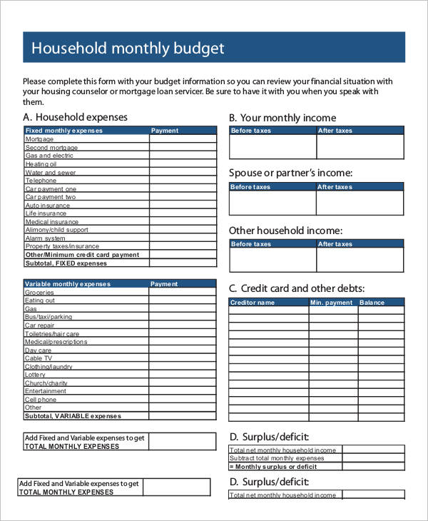 income and expense report template