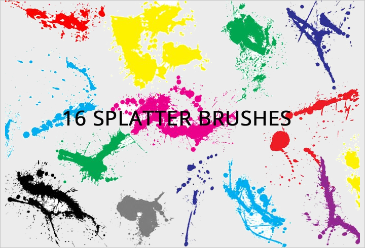 ink splatter brush