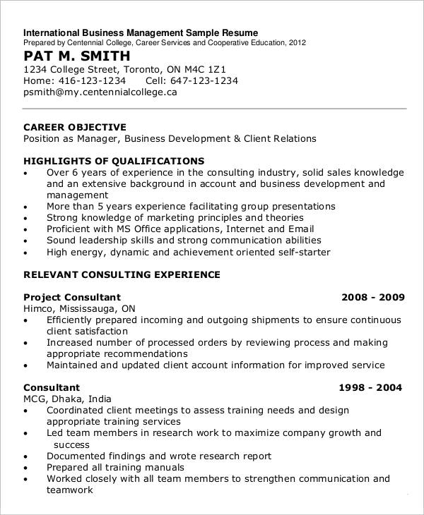 24+ Business Resume Templates