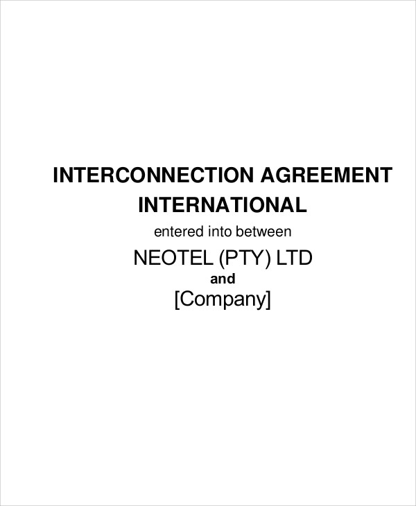 7+ Interconnection Agreement Templates Free Sample, Example Format