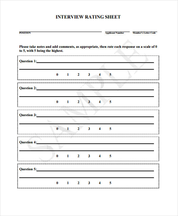 Interview Notes Template