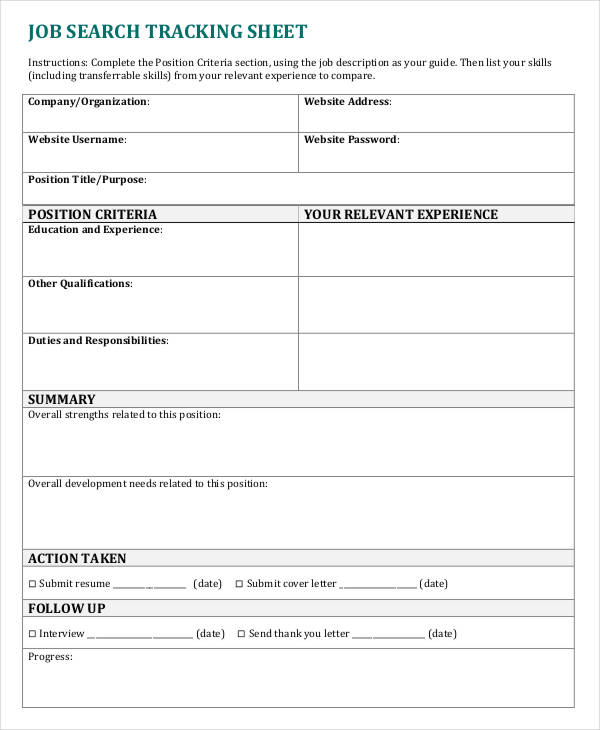 10  Job Sheet Templates Free Sample Example Format Downlaod
