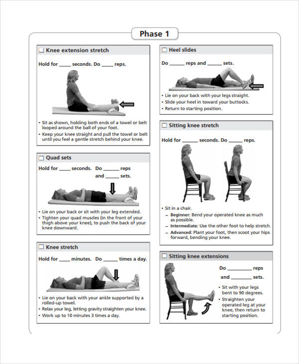 Exercise Chart Templates - 9+ Free Sample, Example Format Download