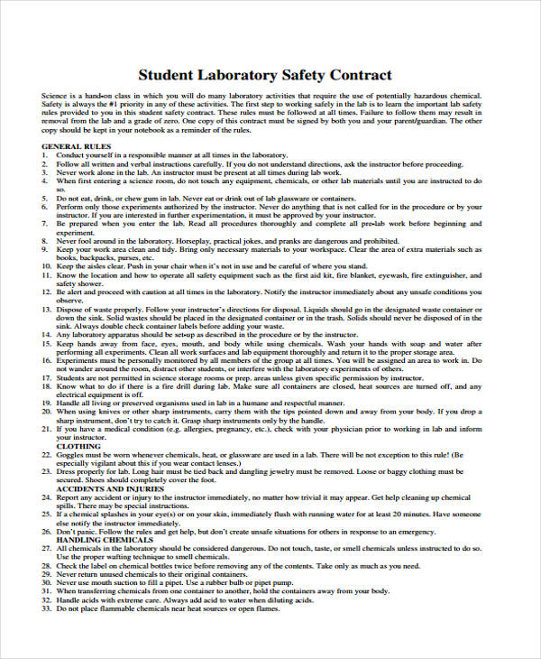 6+ Safety Contract Templates - Free Sample, Example Format Download