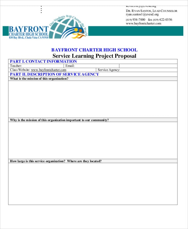 learning project proposal