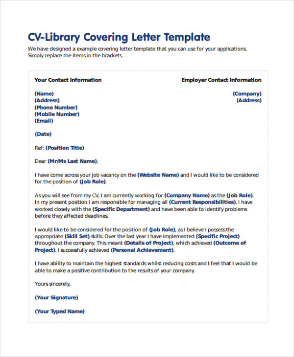 9  librarian cover letter