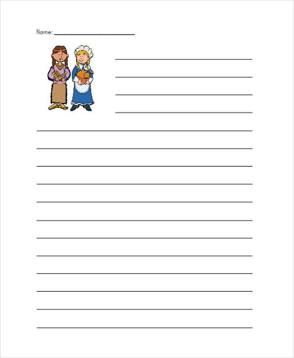 lined paper example