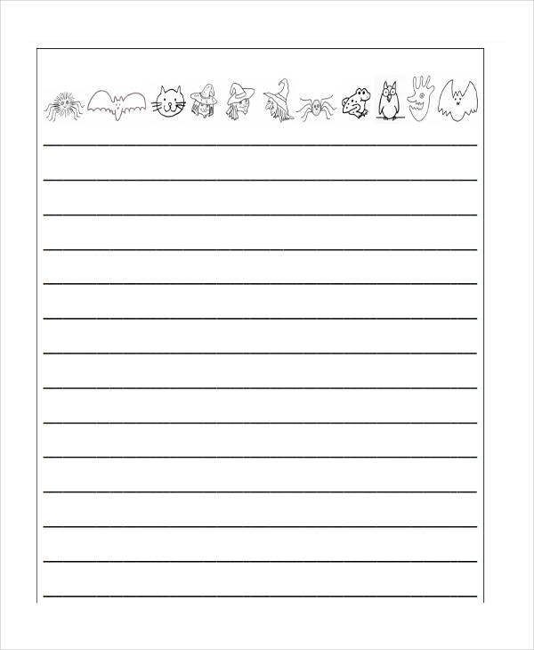 lined writing paper template