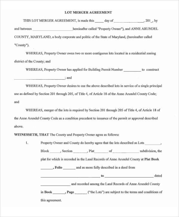 9+ Merger Agreement Templates - Free Sample, Example Format Download