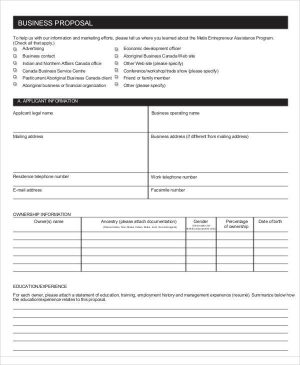 25+ Small Business Proposal Templates - Word, PDF