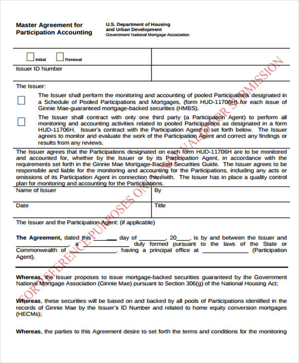 Participation Agreement Template - 9+ Free Word, PDF ...