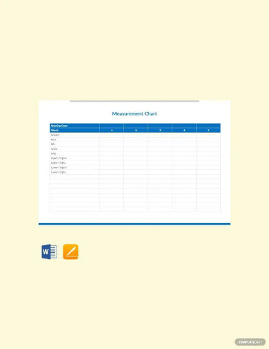 Measurement Chart Templates - 16+ Free Word, PDF Format Download