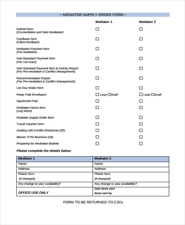 10 Supply Order Templates - Free Sample, Example, Format Download