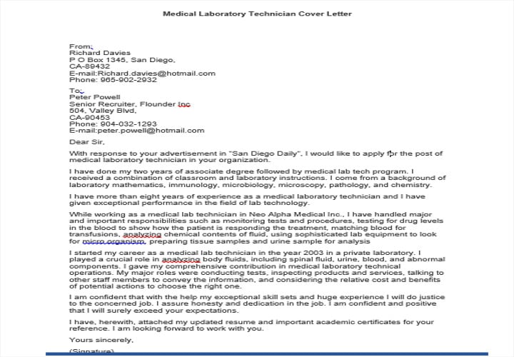 medical-laboratory-technician-job-applcation-letter