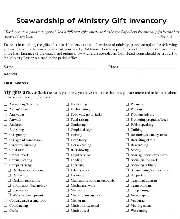ministry gift