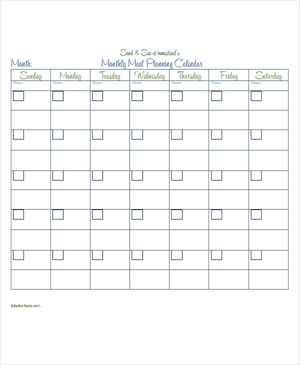 Free Meal Planning Calendar Template from images.template.net
